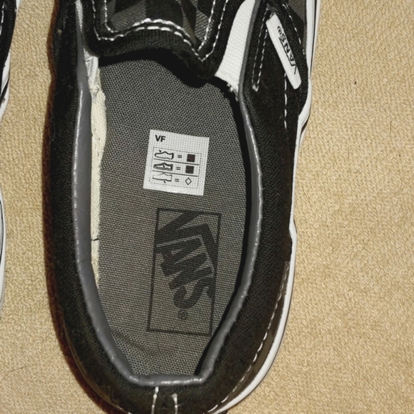 NWOT * VANS * KID'S SIZE 2 * BLACK/GRAY CHECKER PRINT * SLIP-ON * OFF THE WALL - Picture 9 of 11